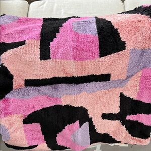 Magaschoni Pink and Black Abstract cushion cases